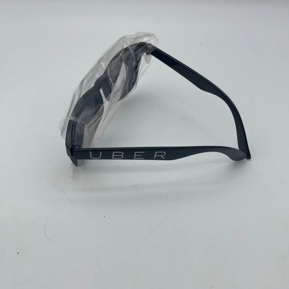 Uber Promotional Sunglasses Black Wayfarer Style UV400 Tech Swag S70252 New